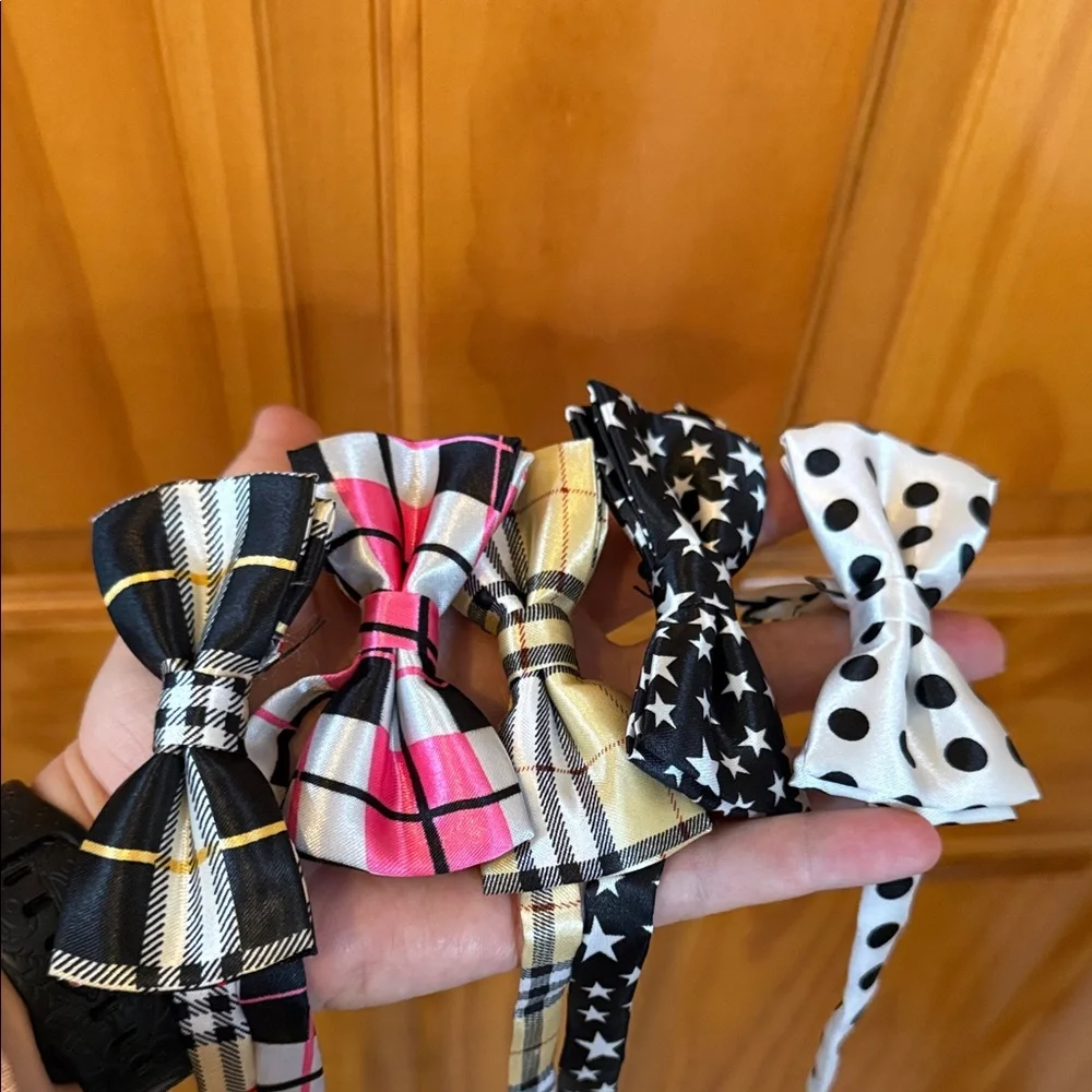 Kids Bow Tie Set - Plaid, Pink, Yellow, Star, Polka Dot
